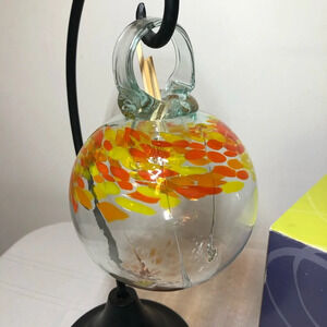 KITRAS blown glass air diffuser ball. Fire Diffuser ELEMENTS. Box included